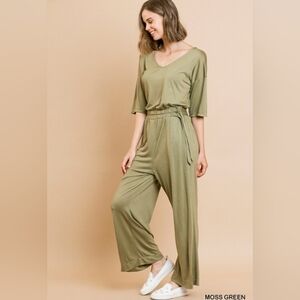 NWT Umgee V-Neck Jumpsuit